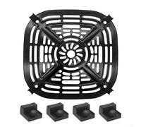 Poêle à griller de rechange pour friteuse à air Crispi FN101GY fabriquée en acier inoxydable pour permettre un démoulage et un nettoyage sans effort des aliments (B)