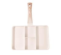 Poêle à griller divisée - Poêle antiadhésive, poêle à crêpes sectionnées | Poêle à poignée résistante à la chaleur, mini grill portable pour le petit-déjeuner pour œufs, bacon, saucisse, cuisson