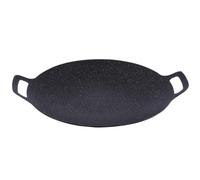 Poêle à Griller Noir en Alliage D'aluminium Coréenne Antiadhésive | Chauffe Uniforme, Usage Multi-usage, Facile à Ranger, pour Barbecue Maison et Camping