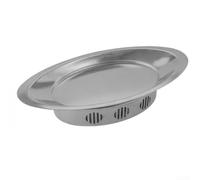 Poêle à Griller Ovale 48cm pour bord Large Poêle à Griller Ovale(A)
