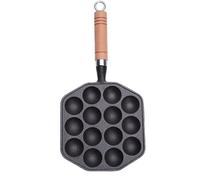 Poêle à griller | Plat à boules de poulpe japonais avec quatorze trous - Poêle en fonte antiadhésive pour plan de travail | Pour extérieur camping barbecue