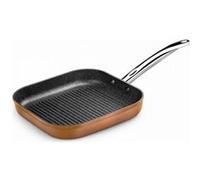 Poêle à Grilller avec Rayures Monix M740030 Grill 28 cm Marron Noir Blanc G