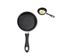 Poêle à Induction Antiadhésive en Acier Inoxydable, Poêle à Œufs et Omelette avec Poignée Ergonomique, Compatible Électrique Gaz