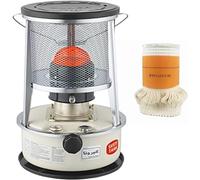 Poêle à kérosène 2 en 1, brûleur de chauffage d'espace efficace, chauffage à mazout de Camping en plein air non électrique, rouge/blanc, for tente de terrasse(White6L)