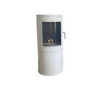 Poêle à l'éthanol de forme carrée en acier PURLINE BESTFIRE COMPACT W Blanc Blanc G