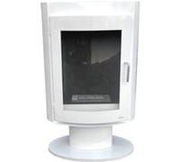 Poêle à l'éthanol en acier carré PURLINE SILENUS W Blanc Blanc G