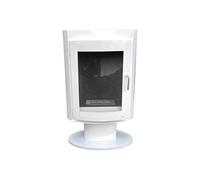 Poêle à l'éthanol en acier carré PURLINE SILENUS W Blanc Blanc G