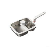 Poêle à Omelette 3-en-1 en Alliage d'Aluminium Antiadhésive pour granit pour Déjeuner Camping Induction 14.1cm