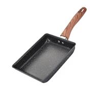 Poêle à omelette japonaise Tamagoyaki avec manche en bois, ustensiles de cuisine carrés antiadhésifs pour œufs Yuzishao Poêle rectangulaire Accessoires de cuisine pour rouleaux (Pennsylvanie)
