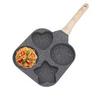 Poêle à omelette - Poêle multifonctionnelle anti-adhésive pour petit-déjeuner avec manche | Moules à œufs pour pancakes, sandwichs, préparation de hamburgers, marmite en d'aluminium avec