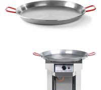 HENDI Poêle à paella pour paella et grillades, ⌀340x(H) 40mm, acier au carbone