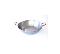 - Poêle à paella creuse 60 cm en acier poli 70 parts