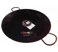VAELLO - Plat à Paella en Métal Émaillé - Plat de Cuisson Résistant - Accessoire Cuisine Extérieure Facile à Nettoyer - Poêle à Paella à 2 Poignées, Ø 36 cm