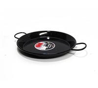 Vaello Campos Poêle à paella La Valenciana – 34 cm, compatible induction, acier émaillé Noir
