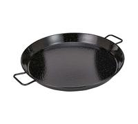 Poêle À Paella En Fonte Émaillée Noire Avec 2 Poignées Ø 80 Cm - Garcima