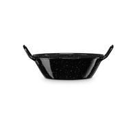 Briebe Levante Profond Poêle à paella à induction 16cm, Acier émaillé Casserole 0,6 L, Feu, Four Noir
