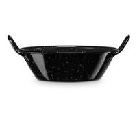 Poêle à Paella Induction 18cm, Acier Émaillé, Casserole Profonde 0,9 L Tous Feux, Briebe, Levante, , Noir Noir G