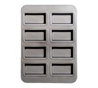 Poêle à pain brownie, poêle à pain banane | Petits moules à pain - 8 cavités divisées rectangle de viande plateau antiadhésif pour muffins, brownies, cupcakes, cheesecake