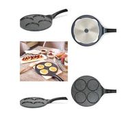 Poêle À Pancakes 26cm Avec 4 Empreintes De 10cm