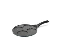 BM TOOLS Poêle à pancakes LIVOO MEP148 - antiadhésif, Ø 26cm, 4 empreintes de Ø 10cm, manche bakélite, tous feux dont induction
