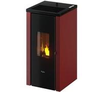 Poêle à pellet Pegaso Vera bordeaux 7 kW