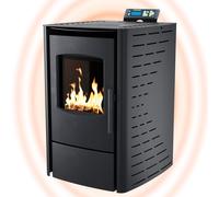 Poêle à pellets 6 kW jusqu’à 120 m³, cheminée et chauffage performant [EEK: A+]