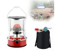 Poêle À Pétrole Avec Mèche Et Sac De Rangement, Réchaud À Pétrole Relevable, Autonomie De 15 Heures, Pour La Maison, L'intérieur, L'extérieur Et Le Camping.,Red