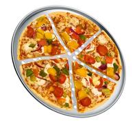 Poêle à pizza avec trous - Grand d'aluminium rond anti-adhésif - Poêle à pizza croustillante perfection, même les pâtisseries chauffantes, la cuisson au four, feuille à pizza pour la maison