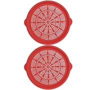 Poêle à pizza pour le four, moule à pizza rond antiadhésif avec perforation, passe au lave-vaisselle, en fonte, pour l'intérieur et l'extérieur, barbecue, pique-nique