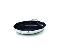 BEKA Poêle à poisson Ovale 37,5 x 25 cm – Acier inoxydable 18/10 – Anti-adhésif – Tous feux