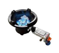 Poêle à Propane simple à buse 9/12, brûleur extérieur Portable en fonte, for la cuisson au Wok en plein air(9nozzle,NG)