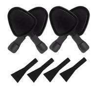 Poêle à raclette 4 pièces, poêle à fromage raclette en métal avec spatule en nylon, gril triangulaire de remplacement pour fromage, dessert, gril de table d'accompagnement