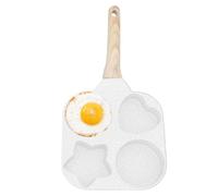 Poêle à rôtir les œufs - 4 trous multifonction - Poêle à œufs omelette Pan - Anti-adhésif - Gadget de cuisine multifonction - Omelette Pan - Fabricant de sandwichs pour le petit-déjeuner - Pour le