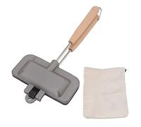 Poêle à Sandwich Petite Portable, Antiadhésive avec Pince Amovible, Cuisine Compacte - Chauffe Uniformément, Facile à Nettoyer, Idéal pour Petit Déjeuner et Pancakes