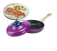 Poêle à sauce | Casserole antiadhésive pour la préparation et la soupe avec couvercle | Pour cuisinière à induction et plaque de cuisson à induction, pour rôtir, faire mijoter pour la soupe au lait