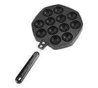 Poêle à Takoyaki, 12 Trous Takoyaki Grill Pan Poffertjes Pan Takoyaki Maker Plate avec Revêtement Antiadhésif Takoyaki Dispositif pour la Maison Japonaise Takoyaki Octopus Balls