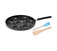 Poêle à œufs au plat avec moule à hamburger à 7 cavités | Poêle à œufs de camping, chef cuisson, omelettes et crêpes, petit-déjeuner maison cuisine