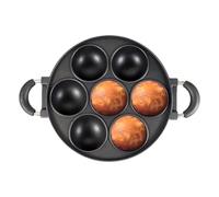 Poêle à œufs au plat en fonte | moule à gâteau avec poignées, ensemble de cuisson pré-assaisonné 7 plaques de cuisson à gâteaux - Batterie de cuisine en fonte pré-assaisonnée pour biscuits, muffi