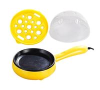 Poêle à œufs | Cuiseur vapeur électrique compact multifonction pour omelettes, crêpes et collations