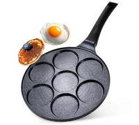 Poêle à œufs en granit 7 trous BLACK LINE 26 cm