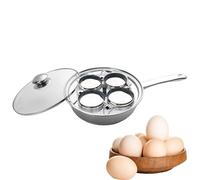 Poêle à œufs | Pocheuse à œufs - Poêle à œufs 2 en 1, 4 tasses antiadhésives pour petit déjeuner, brunch, déjeuner, dîner