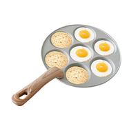 Poêle à œufs - Poêle à omelette antiadhésive | Poêle à frire à 7 œufs antiadhésive | Poêle à crêpes en aluminium | Poêle à frire pour œufs | Poêle à omelette pour petit déjeuner | Poêle à œufs au plat