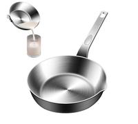 Poêle à œufs - Répartition uniforme de la chaleur, ensemble de poêles à induction, ustensiles de cuisine, poêle en acier inoxydable | Poêles à frire pour la maison, dortoir, Restaurant, ferme, Camping