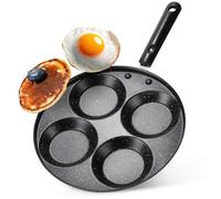 Poêle à œufs - VILDE - Basic Line - Antiadhésive en granit - 24 cm - Noir