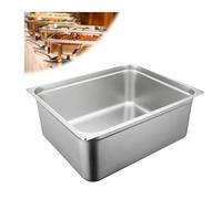 Poêle à vapeur en acier inoxydable pleine grandeur pour hôtel, buffet, 2/1, 65 x 53 cm, 20 cm de profondeur pour restaurant, restauration et événements