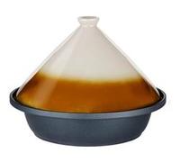alpina Tajine 2,5L - Couscoussier Induction avec Couvercle Céramique Ø30cm - Casserole Tout Feux - Idéal pour Tajines et Couscous - Élégant et Durable, Noir