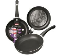 POELE ALUMINIUM 22 cm ANTI-ADHERENTE. ALUMINIUM 3 MM D'EPAISSEUR, 2 COUCHES ANTI-ADHERENTES. MANCHE BAKELITE. HAUTEUR 5 CM.TOUS