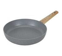 Poêle Aluminium Forgé 28cm avec Manche Effet Bois Tous Feux (Induction) - - ALTOBUY Gris