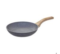Paris Prix - Poêle en aluminium - D. 28 cm - Effet pierre grise - Noir G