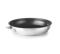 Lacor - 56820 - Corps de poêle Combi, acier inoxydable 18/10, antiadhésif QuanTanium®, sans PFOA, fond de thermodiffuseur sandwich, 1 litre, empilable, induction et allant au four, Ø20cm